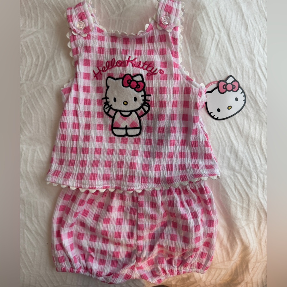 Sanrio Hello Kitty Pink Checkered Diaper Cover